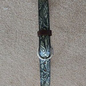 Full Grain Cowhide Belt Rabbit Hawk Design Size 26".